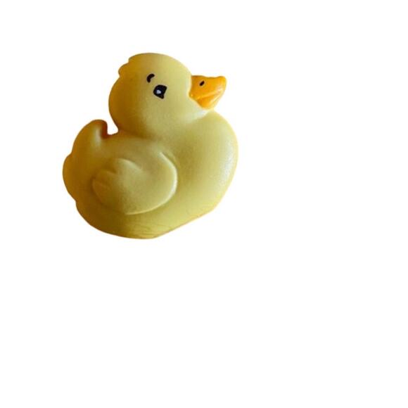 Hand Made Doll Sweater Knit Short Sleeve Duck Button Yellow - Picture 3 of 5